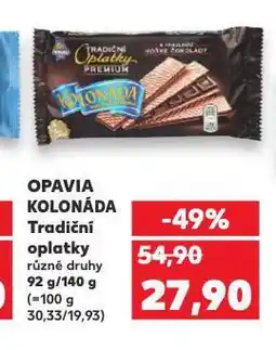 Kaufland Tradiční oplatky kolonáda opavia nabídka