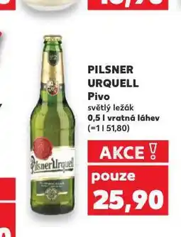 Kaufland Pivo pilsner urquell nabídka