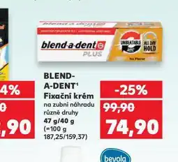 Kaufland Blend a dent fixační krém na zubní protézu nabídka