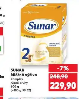Kaufland Sunar kojenecká výživa nabídka