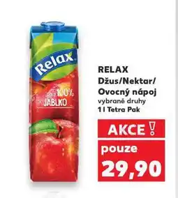 Kaufland Relax džus, nektar a nápoj nabídka