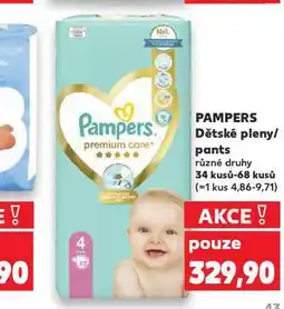 Kaufland Pampers dětské plenky nabídka