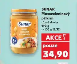 Kaufland Sunar bio masozeleninový příkrm nabídka