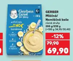Kaufland Gerber kaše nabídka