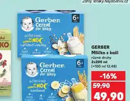Kaufland Gerber cereal mlíčko s kaší nabídka