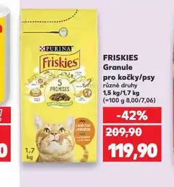 Kaufland Friskies granule pro psy nabídka