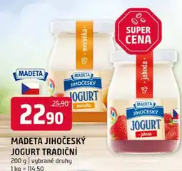 Terno Madeta jihočeský jogurt tradiční nabídka