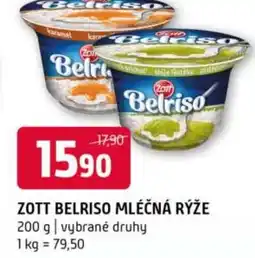Terno Zott belriso mléčná rýže nabídka