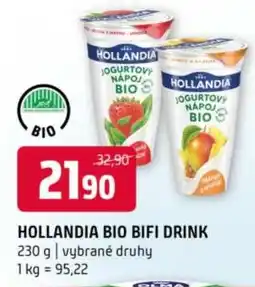Terno Hollandia bio bifi drink nabídka