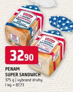 Terno Penam super sandwich nabídka