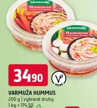 Terno Varmuža hummus nabídka