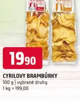 Terno Cyrilovy brambůrky nabídka