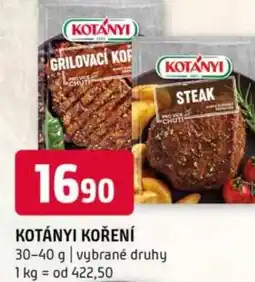Terno Kotányi koření nabídka