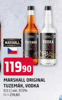 Terno Marshall original tuzemák, vodka nabídka