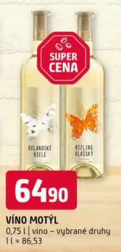 Terno Víno motýl nabídka