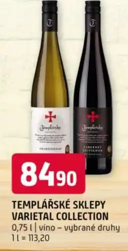 Terno Templářské sklepy varietal collection nabídka