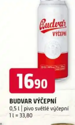 Terno Budvar výčepní nabídka
