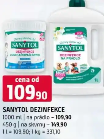 Terno Sanytol dezinfekce nabídka