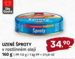 Terno Uzené šproty v rostlinném oleji nabídka