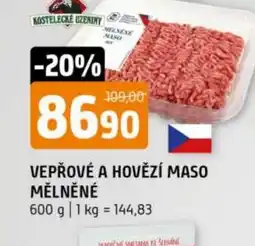 Terno Vepřové a hovězí maso mělněné nabídka
