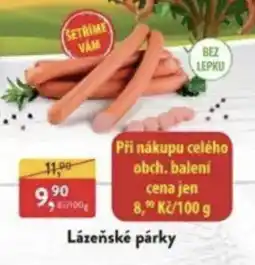 MP Krásno Lázeňské párky nabídka