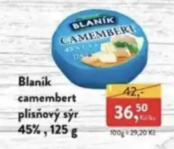 MP Krásno Blanik camembert plísňový sýr 45% nabídka