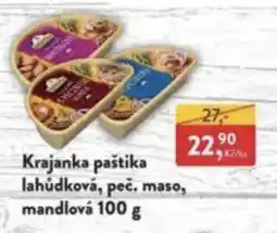 MP Krásno Krajanka paštika lahůdková, peč. maso, mandlová nabídka