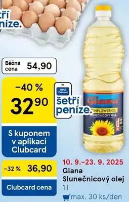 Tesco Giana Slunečnicový olej nabídka