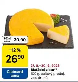 Tesco Blaťácké zlato nabídka