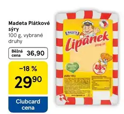 Tesco MADETA Plátkové sýry nabídka