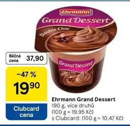 Tesco Ehrmann Grand Dessert nabídka