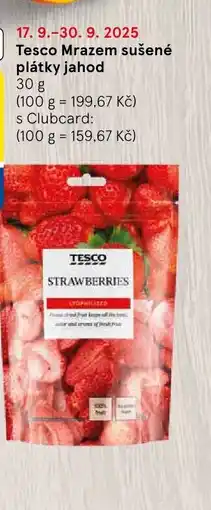 Tesco Tesco Mrazem sušené plátky jahod nabídka