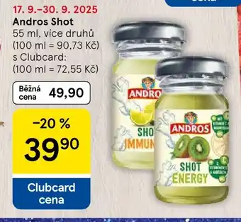Tesco ANDROS Shot nabídka