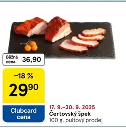 Tesco Čertovský špek nabídka