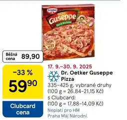 Tesco Dr. Oetker Guseppe Pizza nabídka