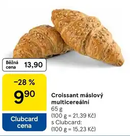 Tesco Croissant máslový multicereální nabídka