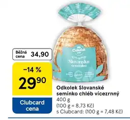 Tesco Odkolek Slovanské semínko chléb vícezrnný nabídka