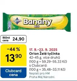 Tesco Orion Želé tyčinka nabídka