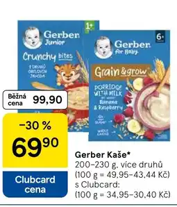 Tesco Gerber Kaše nabídka