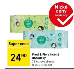 Tesco Fred & Flo Vlhčené ubrousky nabídka