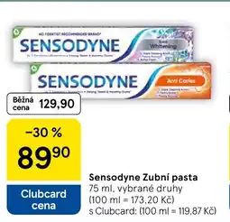 Tesco SENSODYNE Zubní pasta nabídka