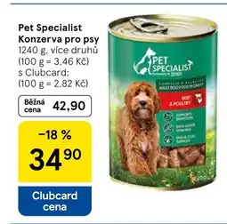 Tesco Pet Specialist Konzerva pro psy nabídka