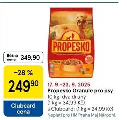 Tesco PROPESKO Granule pro psy nabídka