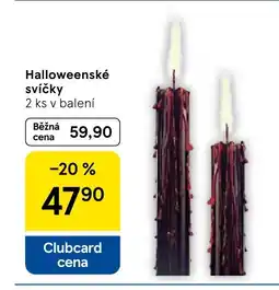 Tesco Halloweenské svíčky nabídka