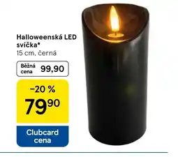Tesco Halloweenská LED svíčka nabídka