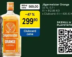 Tesco Jägermeister Orange nabídka