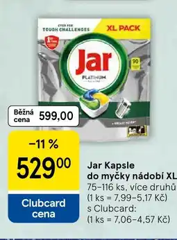 Tesco Jar Kapsle do myčky nádobí XL nabídka