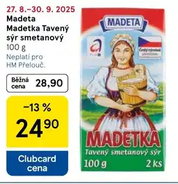 Tesco MADETA Madetka Tavený sýr smetanový nabídka