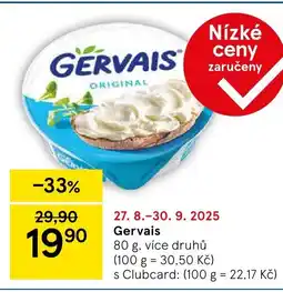 Tesco Gervais nabídka
