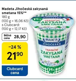 Tesco MADETA Jihočeská zakysaná nabídka